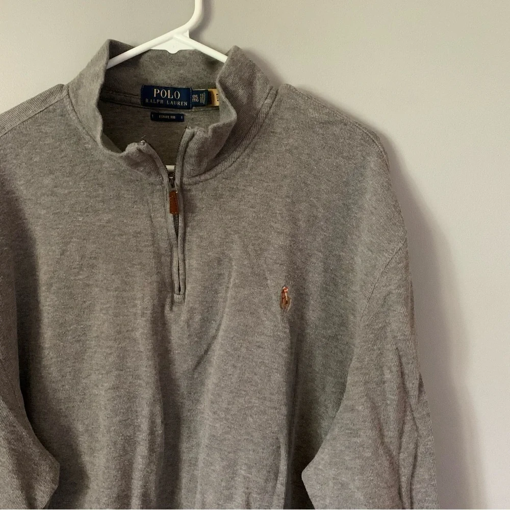 POLO RALPH LAUREN Men’s Estate Rib Quarter-Zip Sweater